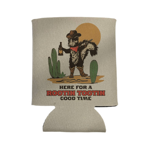 Here for a Rootin Tootin Good Time: Skunk Cowboy Koozie