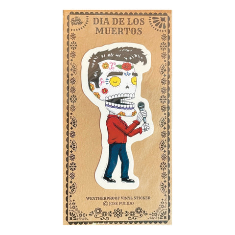 Morrisey Day of the Dead Musician Assorted Sticker