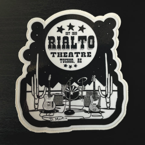 Rialto Theatre Danny Martin Stage Sticker