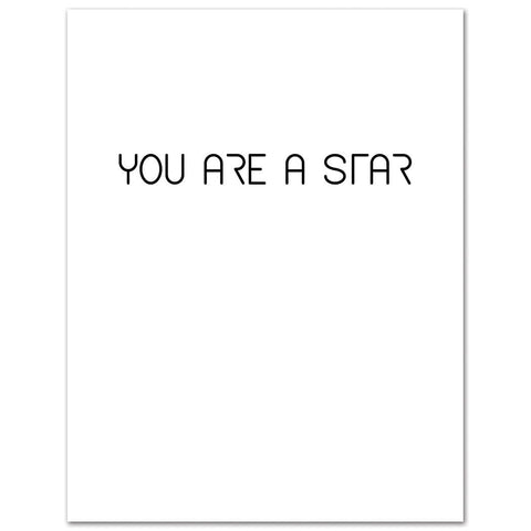 Bowie You Are a Star Birthday Card