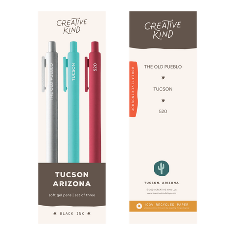 Tucson Arizona Gel Pen Trio