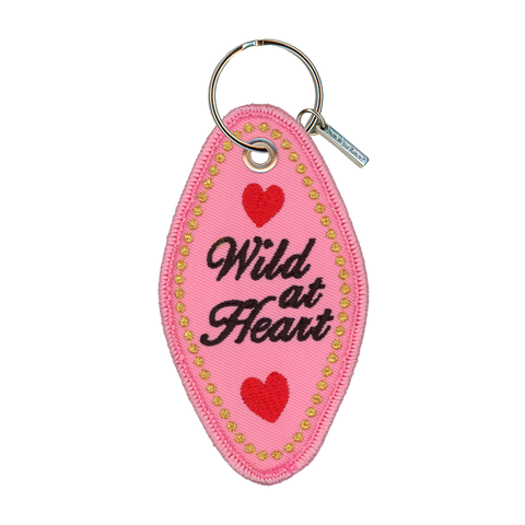 Wild at Heart Embroidered Keychain