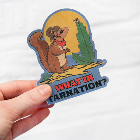 Squirrel Cowboy: What in Tarnation? Sticker