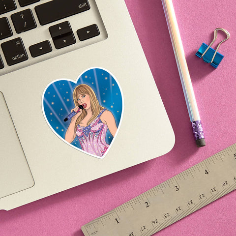 Taylor Greatest Era Heart Die Cut Sticker