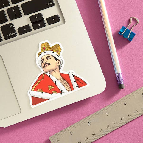 Freddie Mercury Die Cut Sticker