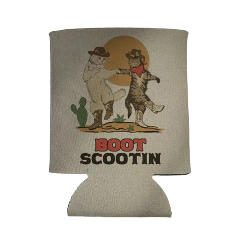 Boot Scootin Kitties Koozie