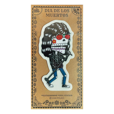 Joey Ramone Day of the Dead Musician Assorted Sticker