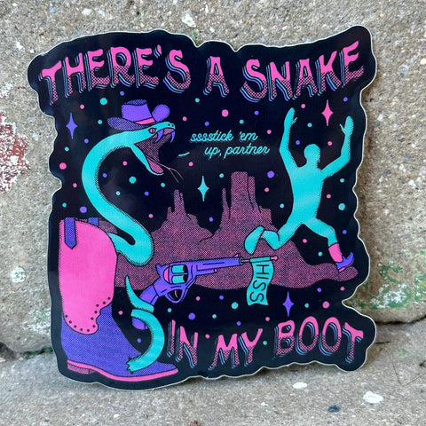 Snake In My Boot Sticker